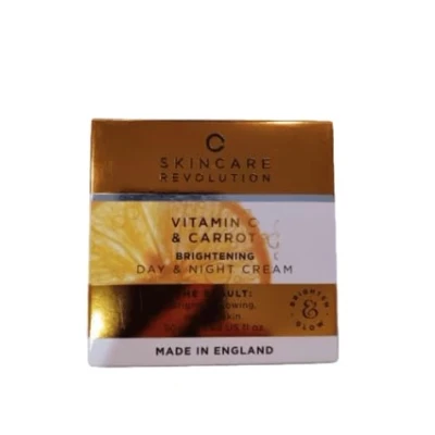 Image of Skincare Revolution Vitamin C &amp; Carrot Brightening Day Night Cream 50ml