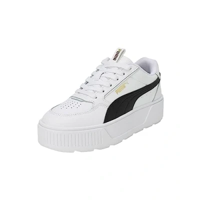 Image of Puma Karmen Rebelle Trainers, Women&#039;s, Size: 6, White/black leather and imitation