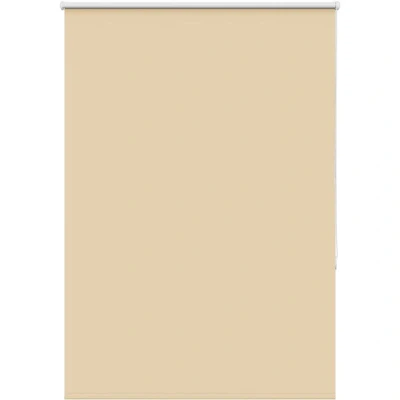 Image of vidaXL Roller Blind Blackout Beige 105x130 cm Fabric Width 100.7 Polyester