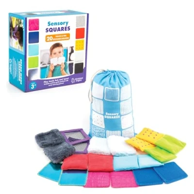 Image of Learning Resources Teachable Touchables Textures Squares, 2.5 x 9.5 inches