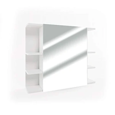 Image of Vicco Bathroom mirror cabinet Fynn, White, 80 x 64 cm
