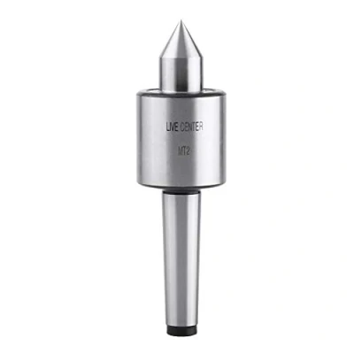 Image of MT2 Live Center Morse Taper Precision Rotary Revolving Milling Metal Work Lathe Tool Chrome