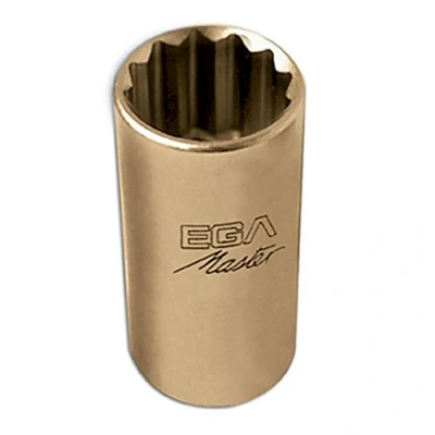 Image of EGA Master Socket Wrench 1&quot; 1.3/16&quot; Long Series Non Sparking Cu Be (12 Edges)