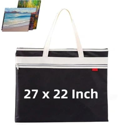 Image of A2 Artist Portfolio Bag Art Folder Carrying Case 27x22 Inch Painting Presentation Storage Drawing Sketch Board