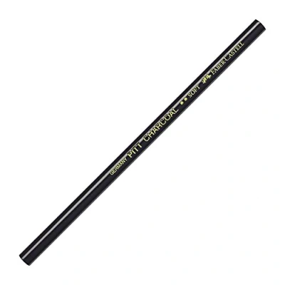 Image of Faber Castell PITT Charcoal Pencil Supreme Artist Quality, Grease and Oil Free, Black Soft