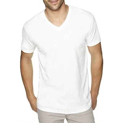 Image of Next Level mens Premium Sueded V shirt 6440 White XL
