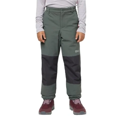 Image of Jack Wolfskin Unisex Kinder Rascal Winter Pants K Hiking, Slate Green, 164 (EU)