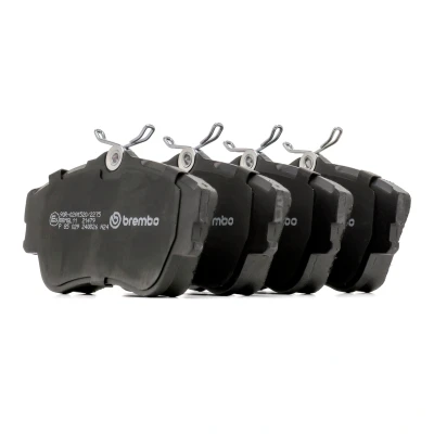 Image of 7516D638, 7612D742, 7729D852 brake pad set BREMBO P 85 029 excl. wear warning contact with caliper screws without accessories