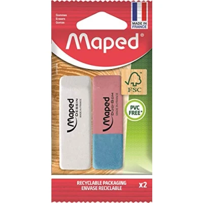 Image of Maped 2 Erasers: Classic + Rubber Duo