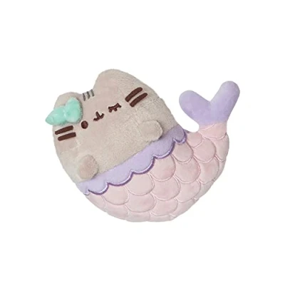 Image of AURORA Mermaid Pusheen Small, Eco friendly soft toy, Pink &amp; Purple