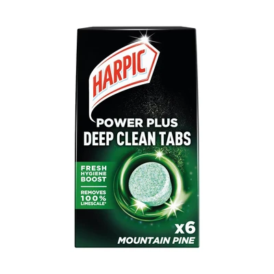 Image of Harpic Power Plus Deep Clean Toilet Cleaner Tablets x6 Pine (Pack 8)