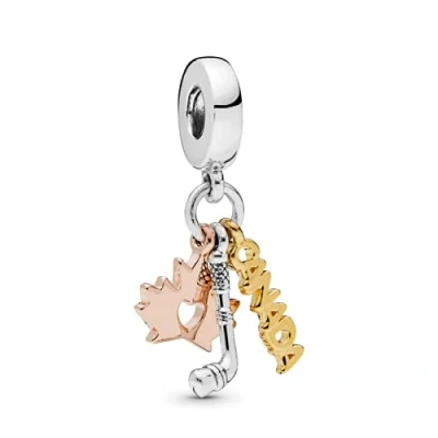 Image of ZHANGCHEN 925 Sterling Silver Bead Canada Pendant Charm Fit Fashion Women Pandora Bracelet Bangle Gift DIY JEWELRY