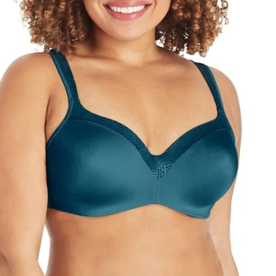 Image of PLAYTEX Women&#039;s Secrets Coverage Underwire, Balconette T Shirt Bra for Full Figures, Opaque, Juniper Blue, 40DD