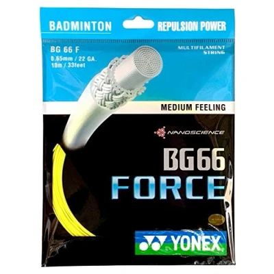 Image of YONEX BG 66 Force Badminton String 10m (Yellow)
