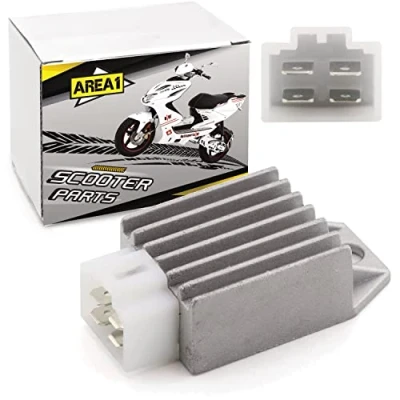 Image of rectifier regulator compatible with Kymco Agility, Peugeot V Clic, SYM, Rex and many more
