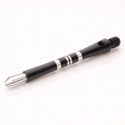 Image of HARROWS COLETTE ALLOY DART STEMS SHAFTS MEDIUM BLACK