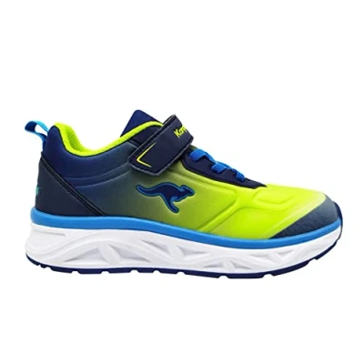Image of KangaROOS Men&#039;s K ok Airos Ev Sneaker, Navy Lime, 5 UK