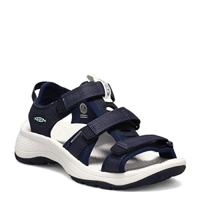 Image of KEEN Women&#039;s Astoria West Open Toe Sandal, Blue Nights/Black Iris, 5 UK