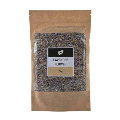 Image of Lowhill Valley Lavender Flower herbal tea Whole Dried Buds Lavandula angustifolia for Relaxation and Sleep Handpicked No Additives or Preservatives Organically Grown 50g