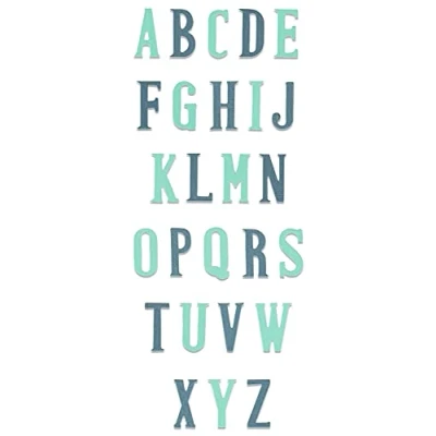 Image of Sizzix Bigz XL Alphabet Die Nostalgic, 664724, Multicolor, One Size