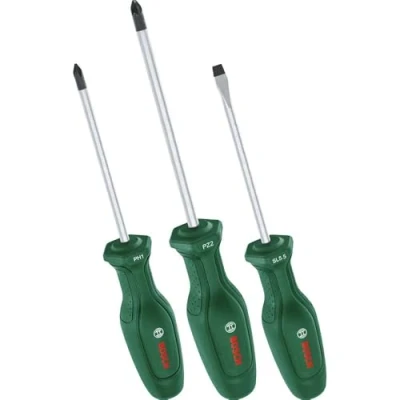 Image of Bosch green Screwdriver Set 3 Piece