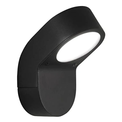 Image of Soprano 1 Light Outdoor Low Energy Wall Black IP44
