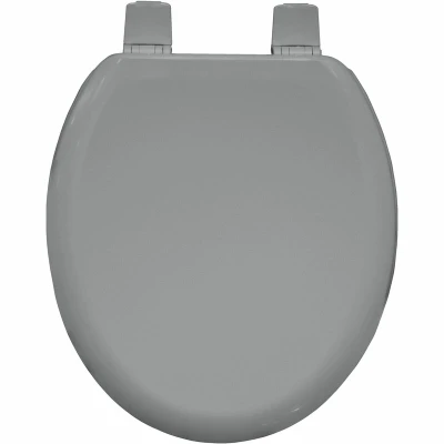 Image of Bemis 5000ART Chicago Ultra Fix Round Whisper Grey Toilet Seat