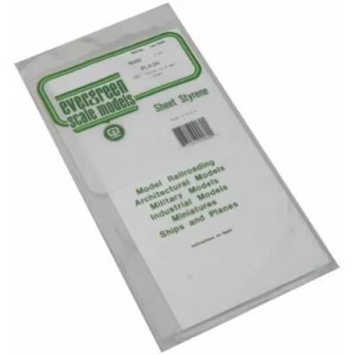 Image of Evergreen 9080, polystyrene board, 150 mm x 300 2.00 mm, Pack of 1, white