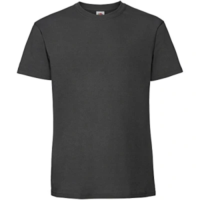 Image of Fruit of the Loom Mens Ringspun Premium Tshirt (L UK) (Light Graphite)