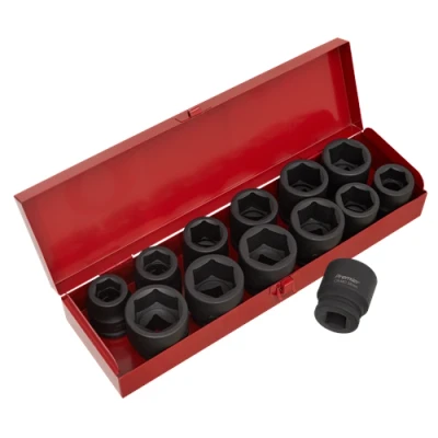 Image of Sealey Premier Impact Socket Set 13pc 3/4&quot;Sq Drive Metric/Imperial