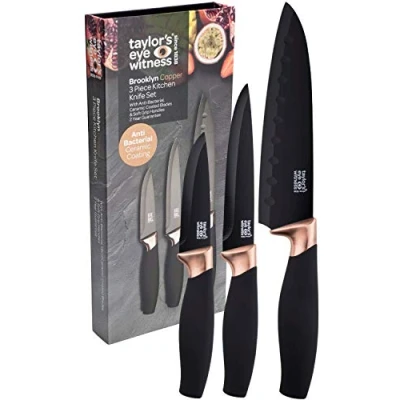 Image of Taylor&#039;s Eye Witness Brooklyn Copper 3 Piece Knife Set