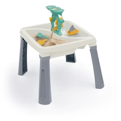 Image of DOLU White and Grey Sand Water 3 in 1 Creativity Table For Children From 24 Months Garden Toys it Messy Play Tray Activity Sandbox