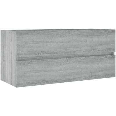 Image of vidaXL Sink Cabinet Grey Sonoma 100x38.5x45 cm Engineered Wood