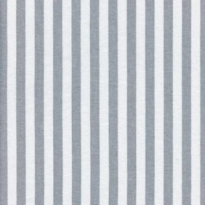 Image of Textiles français 1 CM Marine stripe Fabric (grey &amp; white) mini design French Woven Cotton 150 / 59&quot; Wide Per Half Metre Length Increment*