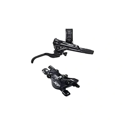 Image of Shimano Deore XT BR M8100/BL M8100 bled brake lever/post mount calliper, front right