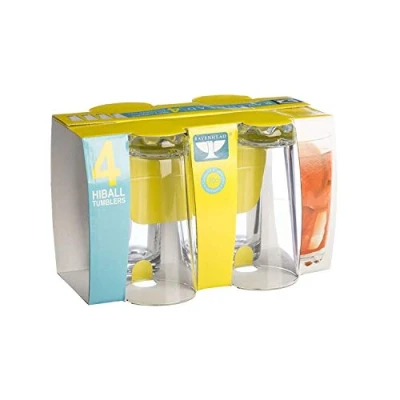 Image of Ravenhead Essentials Hobnobs 300ml Set Of 4 Highball Glasses