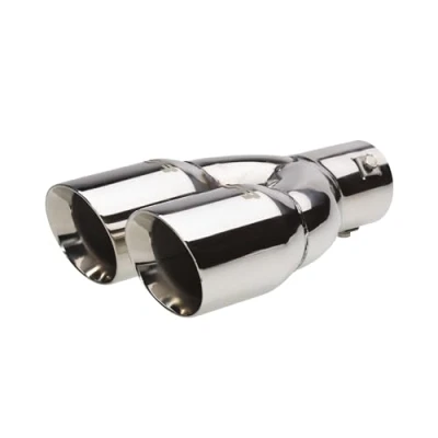 Image of Simoni Racing TRX/92 Inclined Double Round Universal Exhaust Tip