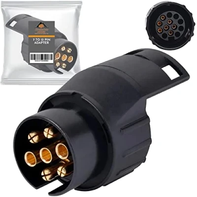 Image of Xtremeauto 7 Pin To 13 Towing Adaptor Adapter For Trailer, Caravan, Socket Plug 7pin 13pin Converter