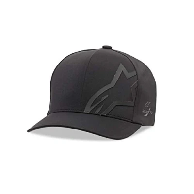 Image of Alpinestars Men&#039;s Corp Shift Delta Hat Baseball Cap, (Black 10), Medium (Size: S/M)