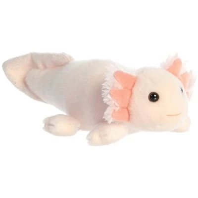 Image of Aurora Adorable Mini Flopsie Axel Axolotl Stuffed Animal Playful Ease Timeless Companions Pink 8 Inches