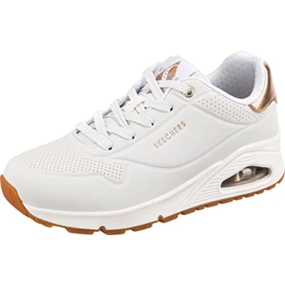 Image of Skechers Women&#039;s UNO Golden AIR Sneaker, White, 7 UK