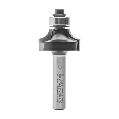 Image of ENT 14288 Rounding Over Cutter TC Shank (S) 8 mm, Diameter (D) 24,7 NL 12,7 R 6 SL 32 with Ball Bearing