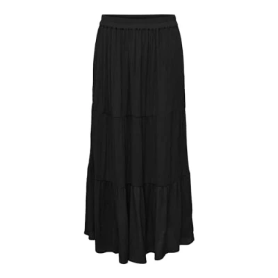 Image of ONLY Women&#039;s Onlmikka Life Long Skirt WVN Noos, Black, L