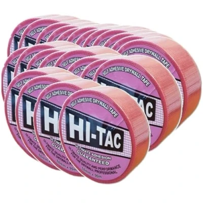 Image of Hi Tac Self Adhesive Drywall Scrim Tape 48mm x 90M Plasterers Mesh (24)