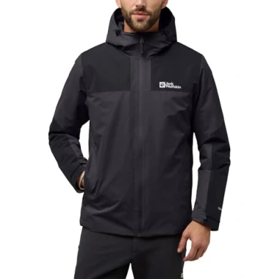 Image of Jack Wolfskin SPER Waterproof jacket, Men&#039;s, Size: Medium, Phantom