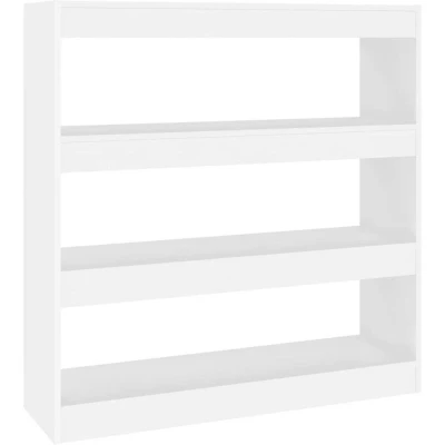 Image of vidaXL Book Cabinet/Room Divider White 100x30x103 cm