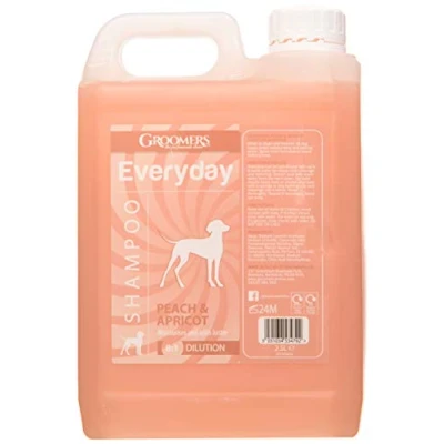 Image of Groomers Peach &amp; Apricot professional Dog Shampoo 2.5L, orange