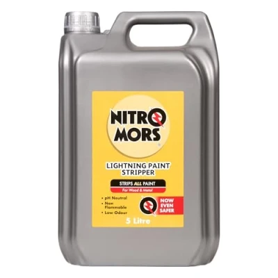 Image of Nitromors Lightning Paint Stripper 5L, with a Safer Formula, Powerful Remover for Wood &amp; Metal