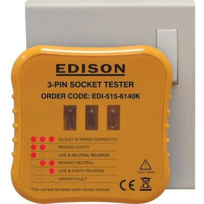 Image of Edison 3 Pin Socket Tester for 2 30V AC Circuits