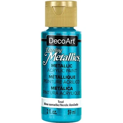 Image of DecoArt Acrylic Paint for Arts and Crafts, Teal, 59 ml (Pack of 1)